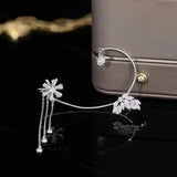 Zircon Butterfly Rotatable Ear Cuffs(1 Pair)