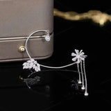 Zircon Butterfly Rotatable Ear Cuffs(1 Pair)