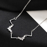 Sterling Silver Luxury HeartBeat Necklaces