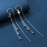 Sterling Silver Star Threader Earrings