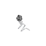 Black Rose Ear Clips Cuffs(1 Piece)