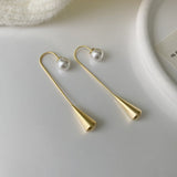 14K Gold-plated Pearl Chic Threader Earrings