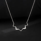 Sterling Silver Luxury HeartBeat Necklaces