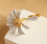 24K Gold Plated Summer Daisy Vacation Rings