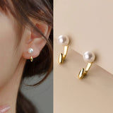 Sterling Silver Pearl Jacket Earrings