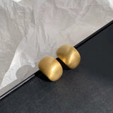 18K Gold-plated Retro Matte Stud Earrings