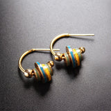 18K Gold-covered Vintage Earrings