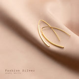 Sterling Silver Simple Line Threader Earrings