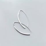 Sterling Silver Simple Line Threader Earrings