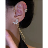 Zircon Star Ear Cuffs(1 Pair)