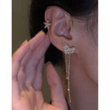 Zircon Star Ear Cuffs(1 Pair)