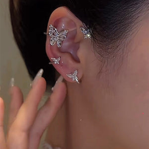 Butterfly Fashion Zircon Ear Cuffs(1 Pair)