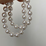 10mm Luxury Austria Crystal Pearl Necklaces