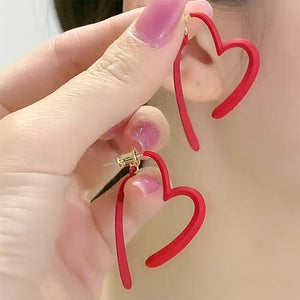 14K Gold-plated Heart Design Earrings