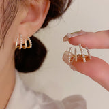 14K Gold-plated Artificial Pearl Studs