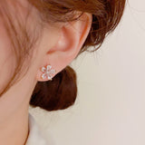 14K Gold-plated Flower Jacket Earrings