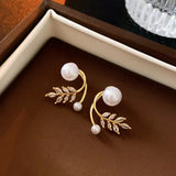 14K Gold-plated Wheat Stud Earrings