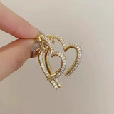 18K Gold-plated Sparking Heart Earrings