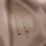 14K Gold-plated Threader Earrings