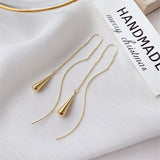 14K Gold-plated Threader Earrings