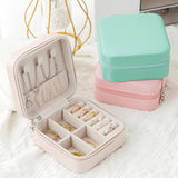 Portable Mini Jewelry Storage Box for Travel Earrings/Rings/Necklaces