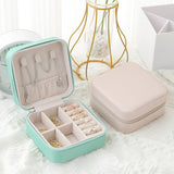 Portable Mini Jewelry Storage Box for Travel Earrings/Rings/Necklaces