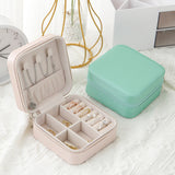 Portable Mini Jewelry Storage Box for Travel Earrings/Rings/Necklaces