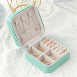 Portable Mini Jewelry Storage Box for Travel Earrings/Rings/Necklaces