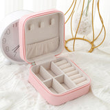 Portable Mini Jewelry Storage Box for Travel Earrings/Rings/Necklaces