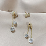 14K Gold-plated Sparkling Jacket Earrings